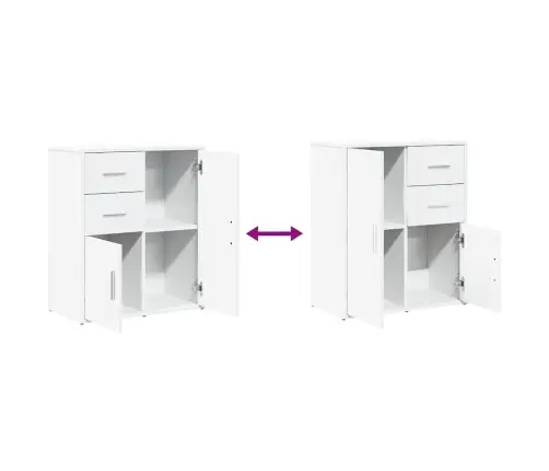 Kumode, Balta, 60X31X70 Cm, Inženierijas Koks Vidaxl Kumode, Balta, 60X31X70 Cm, Inženierijas Koks Vidaxl