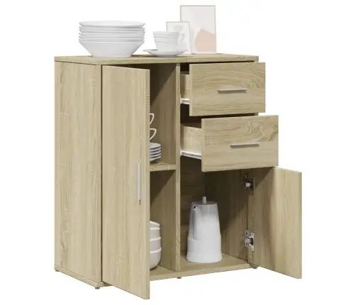 Kumode, Ozolkoka Krāsa, 60X31X70 Cm, Inženierijas Koks Vidaxl