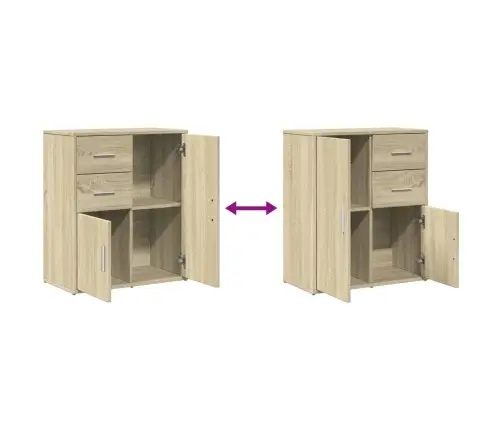 Kumode, Ozolkoka Krāsa, 60X31X70 Cm, Inženierijas Koks Vidaxl