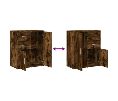 Kumode, Ozolkoka Krāsa, 60X31X70 Cm, Inženierijas Koks Vidaxl