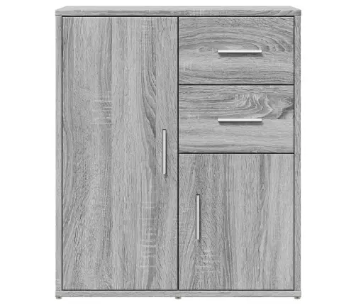 Kumode, Pelēka Ozola, 60X31X70 Cm, Inženierijas Koks Vidaxl