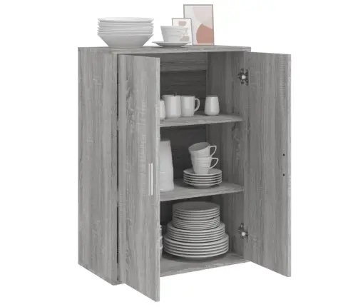 Puhvetkapp, Hall Sonoma Tamm, 60 X 31 X 84 cm Tehispuit Puhvetkapp, Hall Sonoma Tamm, 60 X 31 X 84 cm Tehispuit