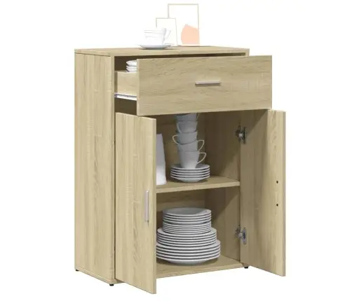 Kumode, Ozolkoka Krāsa, 60X30X84 Cm, Inženierijas Koks Vidaxl