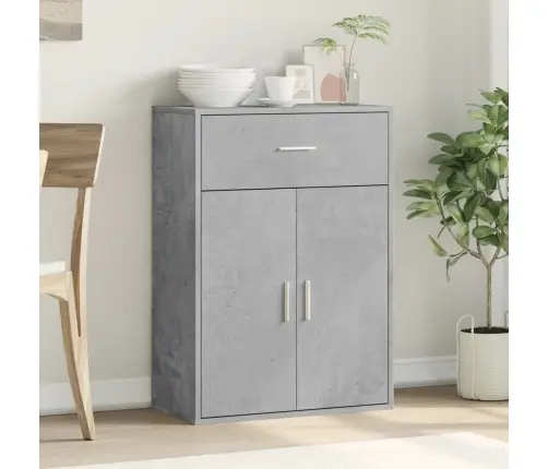 Šoninė Spintelė, Betono Pilka, 60X30X84cm Apdirbta Mediena