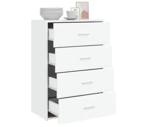 Puhvetkapp, Valge, 60 X 31 X 84 cm Tehispuit