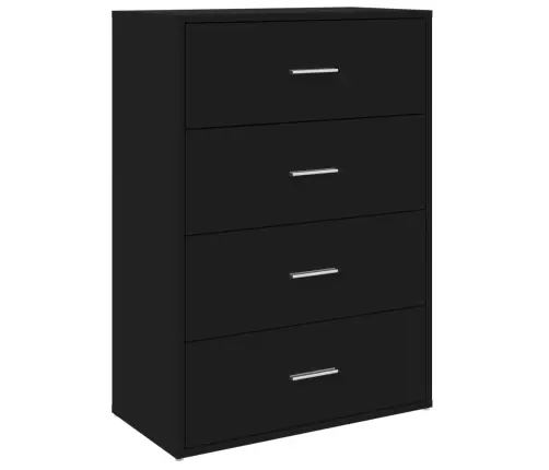 Kumode, Melns, 60X31X84 Cm, Inženierijas Koks Vidaxl