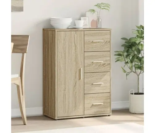 Šoninė Spintelė, Sonoma Ąžuolo, 60X31X84cm Apdirbta Mediena