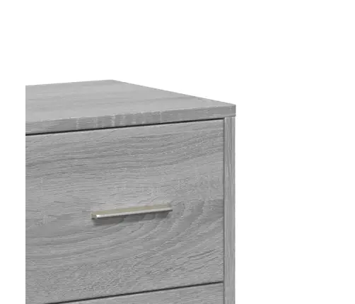 Kumode, Pelēka Ozolkoka, 60X31X84 Cm, Inženierijas Koks Vidaxl