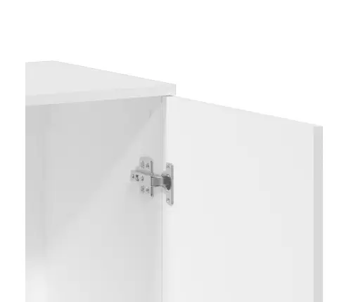 Kumode, Balta, 79X38X80 Cm, Inženierijas Koks Vidaxl