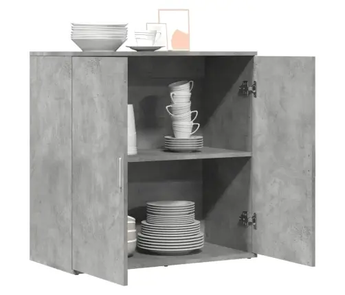 Šoninė Spintelė, Betono Pilka, 79X38X80cm Apdirbta Mediena