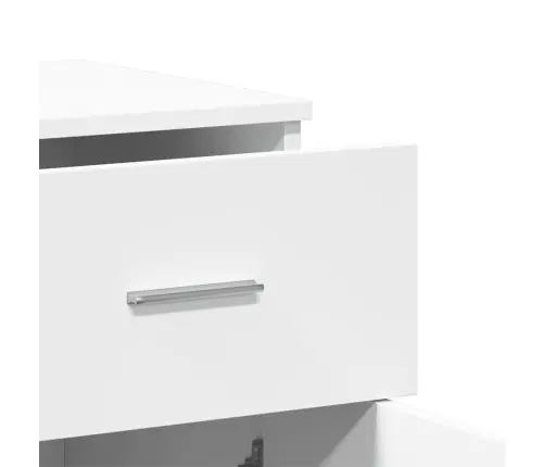 Puhvetkapp, Valge, 79X38X80 cm Tehispuit