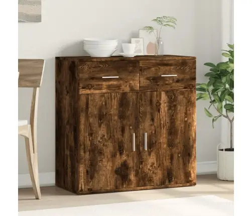 Kumode, Ozolkoka Krāsa, 79X38X80 Cm, Inženierijas Koks Vidaxl