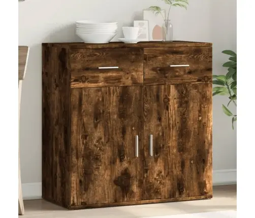 Kumode, Ozolkoka Krāsa, 79X38X80 Cm, Inženierijas Koks Vidaxl