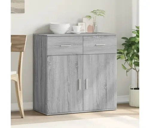 Kumode, Pelēka Ozolkoka Krāsa, 79X38X80 Cm, Inženierijas Koks Vidaxl Kumode, Pelēka Ozolkoka Krāsa, 79X38X80 Cm, Inženierijas Koks Vidaxl