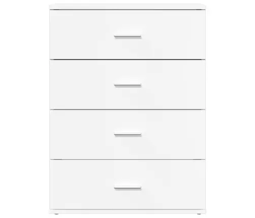 Kumode, Balta, 60X39X80 Cm, Inženierijas Koks Vidaxl