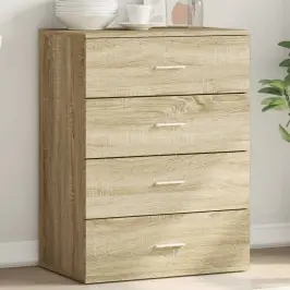 Kumode, Ozolkoka Krāsa, 60X39X80 Cm, Inženierijas Koks Vidaxl