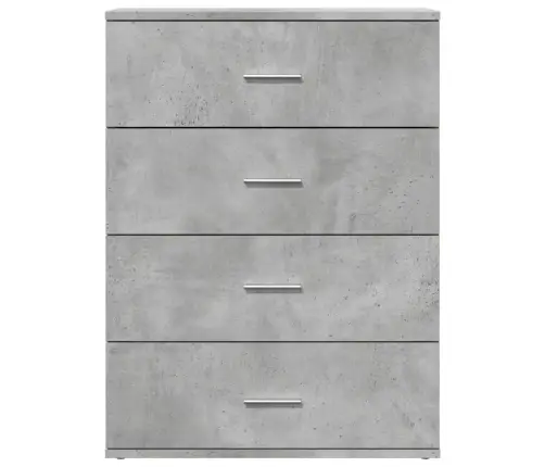 Šoninė Spintelė, Betono Pilka, 60X39X80cm Apdirbta Mediena