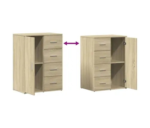 Puhvetkapp, Sonoma Tamm, 59X39X80 cm Tehispuit Puhvetkapp, Sonoma Tamm, 59X39X80 cm Tehispuit