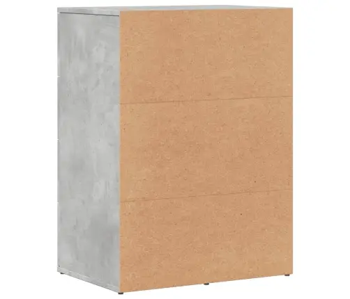 Plaukts, Betona Pelēks, 59X39X80 Cm, Inženierijas Koks Vidaxl