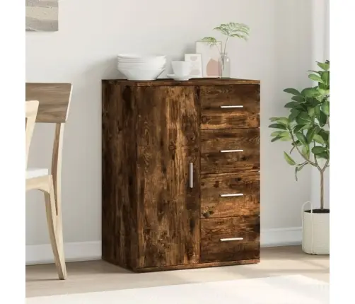 Kumode, Ozolkoka Krāsa, 59X39X80 Cm, Inženierijas Koks Vidaxl