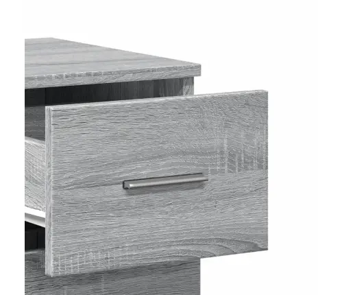 Kumode, Pelēka Ozola, 59X39X80 Cm, Inženierijas Koks Vidaxl