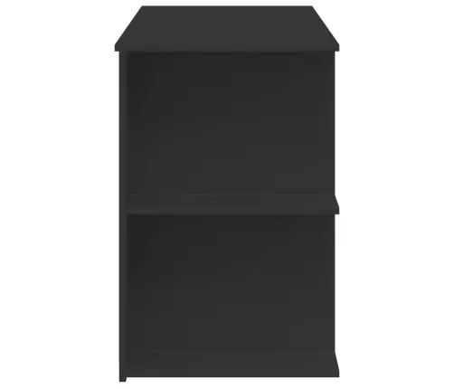 Rašomasis Stalas, Juodos Spalvos, 140X50X75cm Apdirbta Mediena