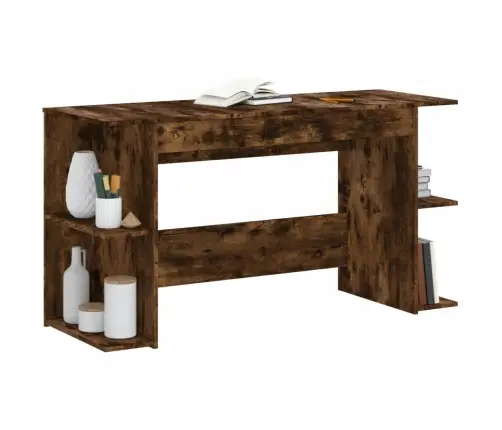 Rašomasis Stalas, Dūminio Ąžuolo, 140X50X75cm Apdirbta Mediena