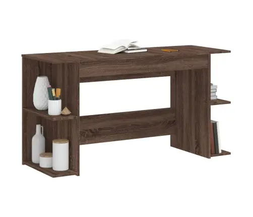 Rašomasis Stalas, Rudas Ąžuolo, 140X50X75cm Apdirbta Mediena