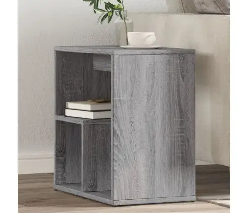 Šoniniai Staliukai, 2Vnt., Pilki Ąžuolo, 50X30X50cm Mediena
