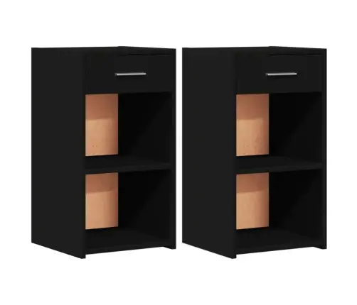 Öökapid 2 Tk, Must, 35X34X65 cm Tehispuit