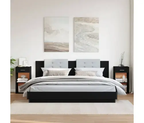 Öökapid 2 Tk, Must, 35X34X65 cm Tehispuit