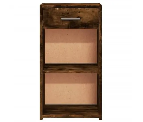 Naktinė Spintelė, Dūminio Ąžuolo, 35X34X65cm Apdirbta Mediena