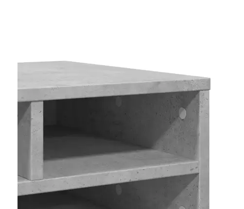 Printera Statīvs, Betonpelēks, 49X40X22,5 Cm, Inženierijas Koks Vidaxl