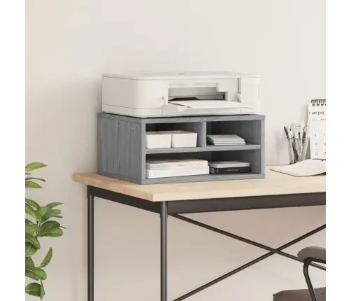 Printera Statīvs, Pelēks, 49X40X22,5 Cm, Inženierijas Koks Vidaxl