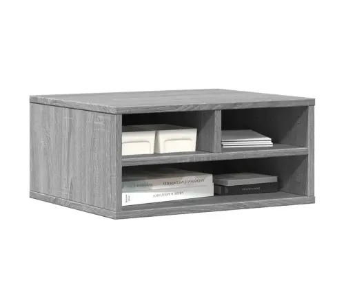 Printera Statīvs, Pelēks, 49X40X22,5 Cm, Inženierijas Koks Vidaxl