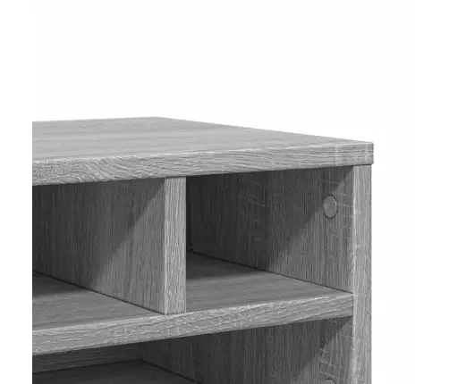 Printera Statīvs, Pelēks, 40X32X22,5 Cm, Inženierijas Koks Vidaxl