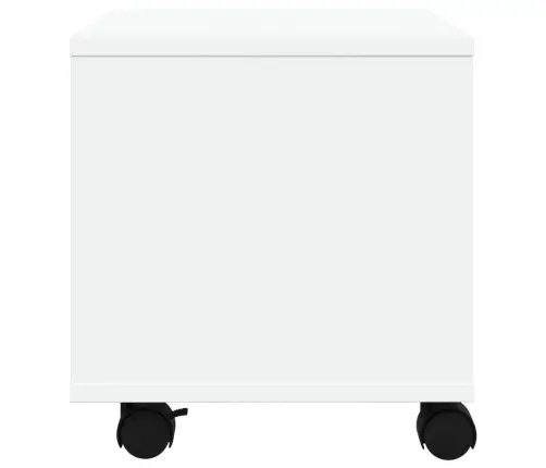 Printera Statīvs Ar Riteņiem, Balts, 41X32X34,5 Cm Vidaxl