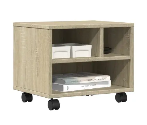 Ratastega Printerialus, Sonoma Tamm, 41X32X34,5 Cm