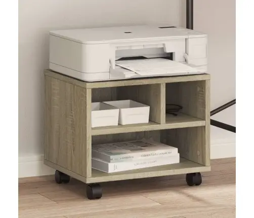 Ratastega Printerialus, Sonoma Tamm, 41X32X34,5 Cm