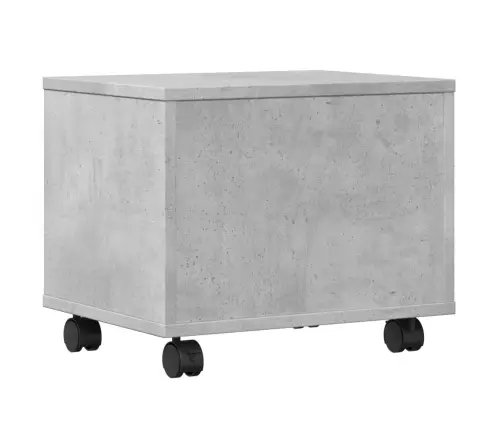 Printera Statīvs Ar Riteņiem, Betona Pelēks, 41X32X34,5 Cm Vidaxl