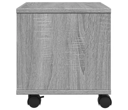 Printera Statīvs Ar Riteņiem, Pelēka Ozola, 41X32X34,5 Cm Vidaxl