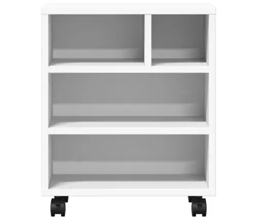 Ratastega Printerialus, Valge, 41 X 32 X 48 Cm