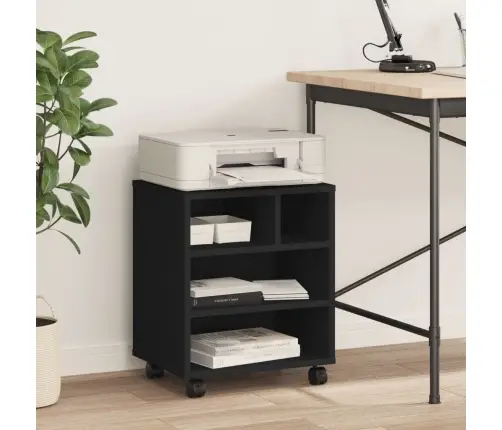 Ratastega Printerialus, Must, 41 X 32 X 48 Cm