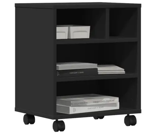 Ratastega Printerialus, Must, 41 X 32 X 48 Cm