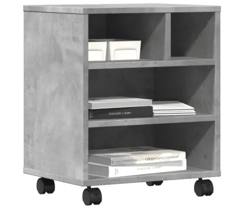 Ratastega Printerialus, Betoonhall, 41 X 32 X 48 Cm