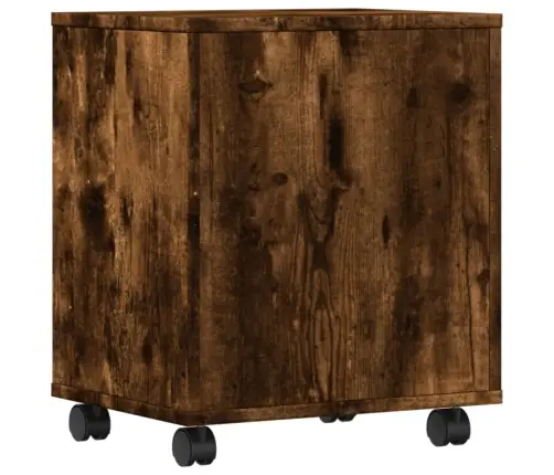 Printera Statīvs Ar Riteņiem, Ozolkoka Krāsā, 41X32X48 Cm Vidaxl