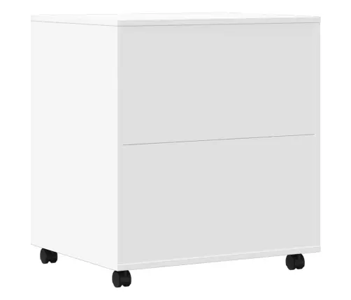 Printera Statīvs Ar Riteņiem, Balts, 60X50X67 Cm Vidaxl