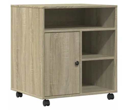 Ratastega Printerialus, Sonoma Tamm, 60X50X67 Cm