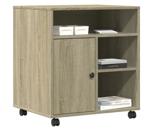 Ratastega Printerialus, Sonoma Tamm, 60X50X67 Cm