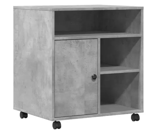 Spausdintuvo Stovas Su Ratukais, Betono Pilkas, 60X50X67Cm